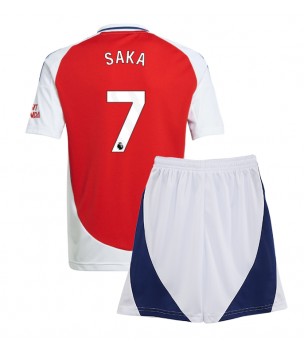 Billiga Arsenal Bukayo Saka #7 Hemmatröja Barn 2024-25 Kortärmad (+ Korta byxor)